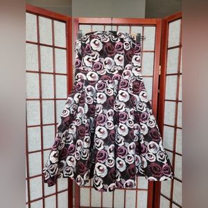 H&M floral strapless party dress